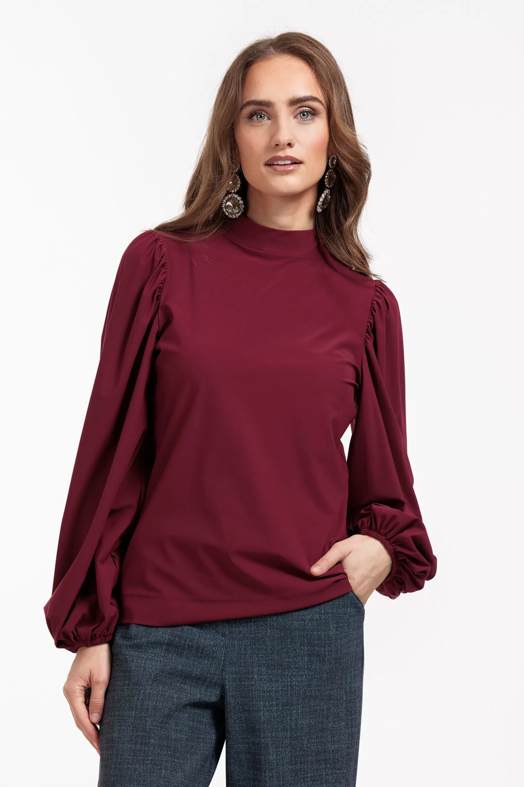 Studio Anneloes Shirts & Tops<Beau top - merlot