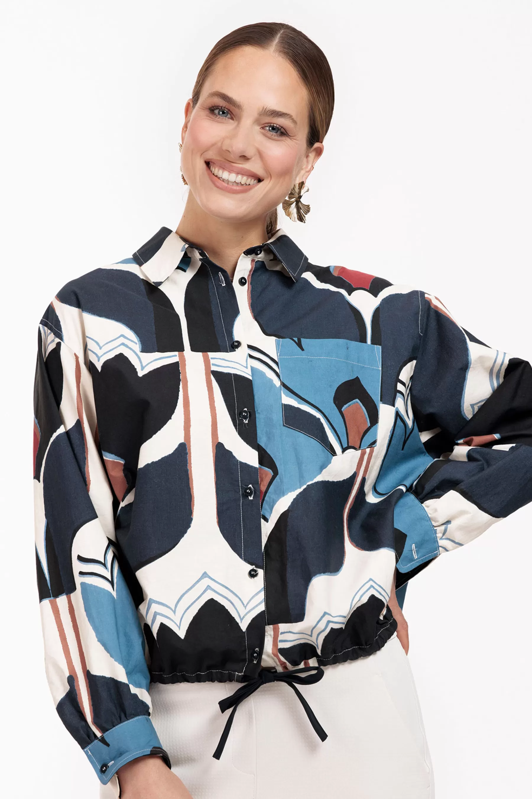 Studio Anneloes Blouses<Dio tulip poplin blouse - multi color