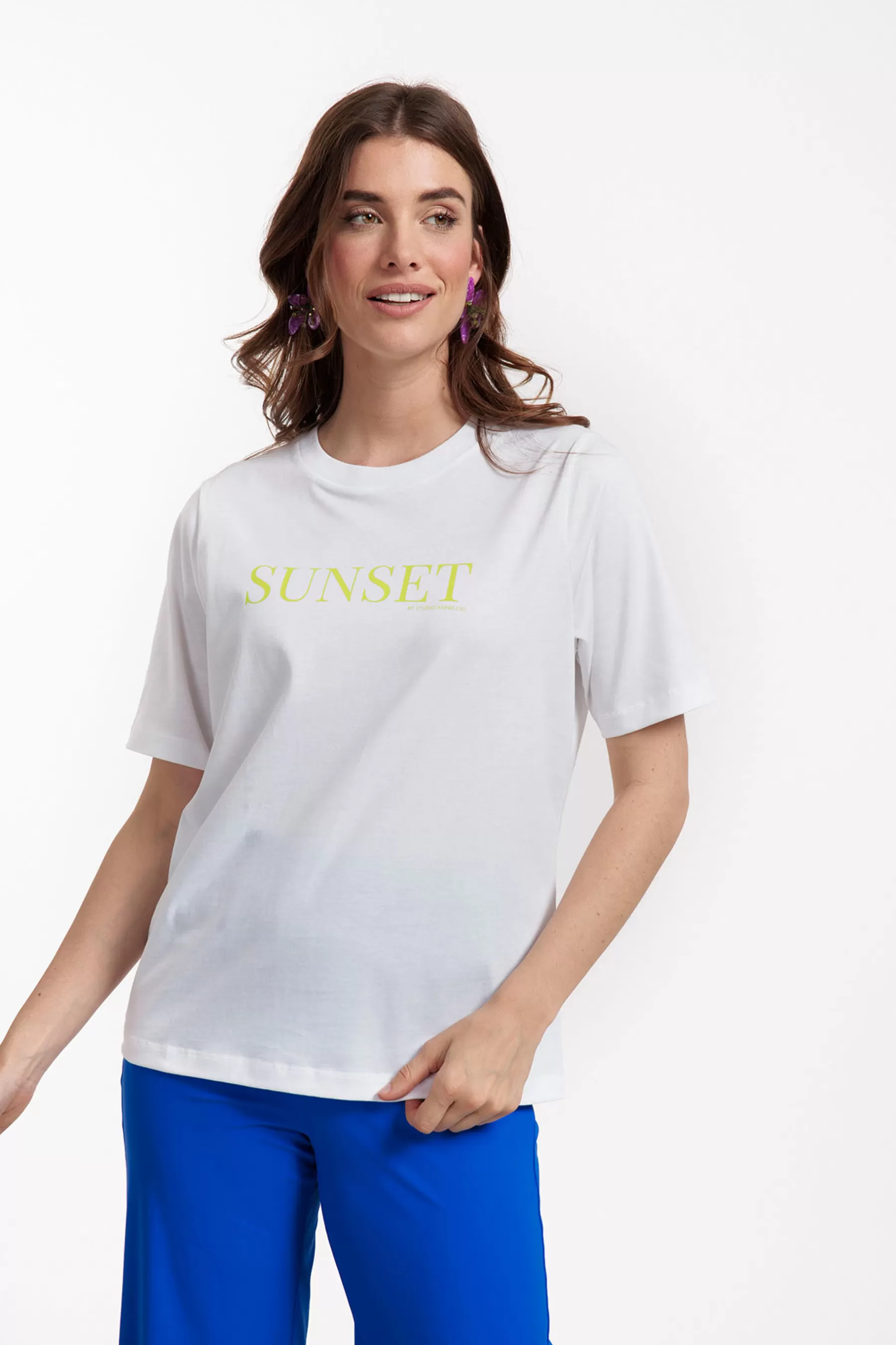Studio Anneloes Shirts & Tops<Klaasje sunset tshirt - white