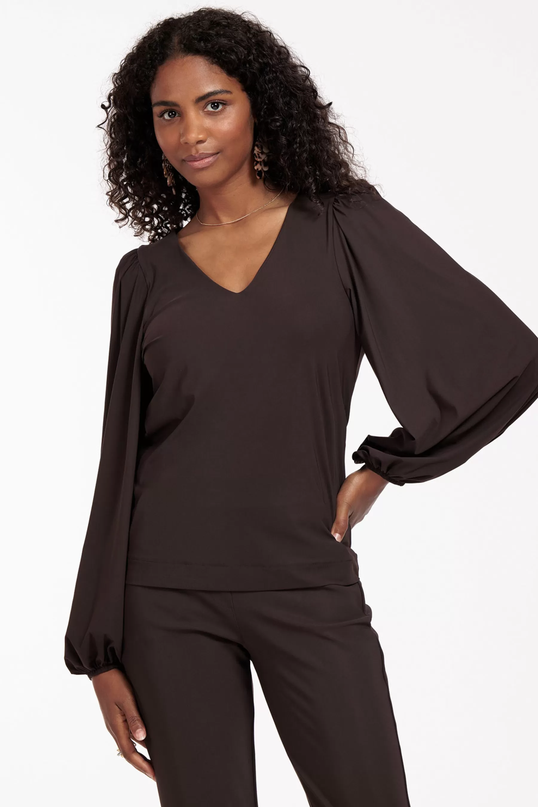 Studio Anneloes Shirts & Tops<Lesha top - espresso