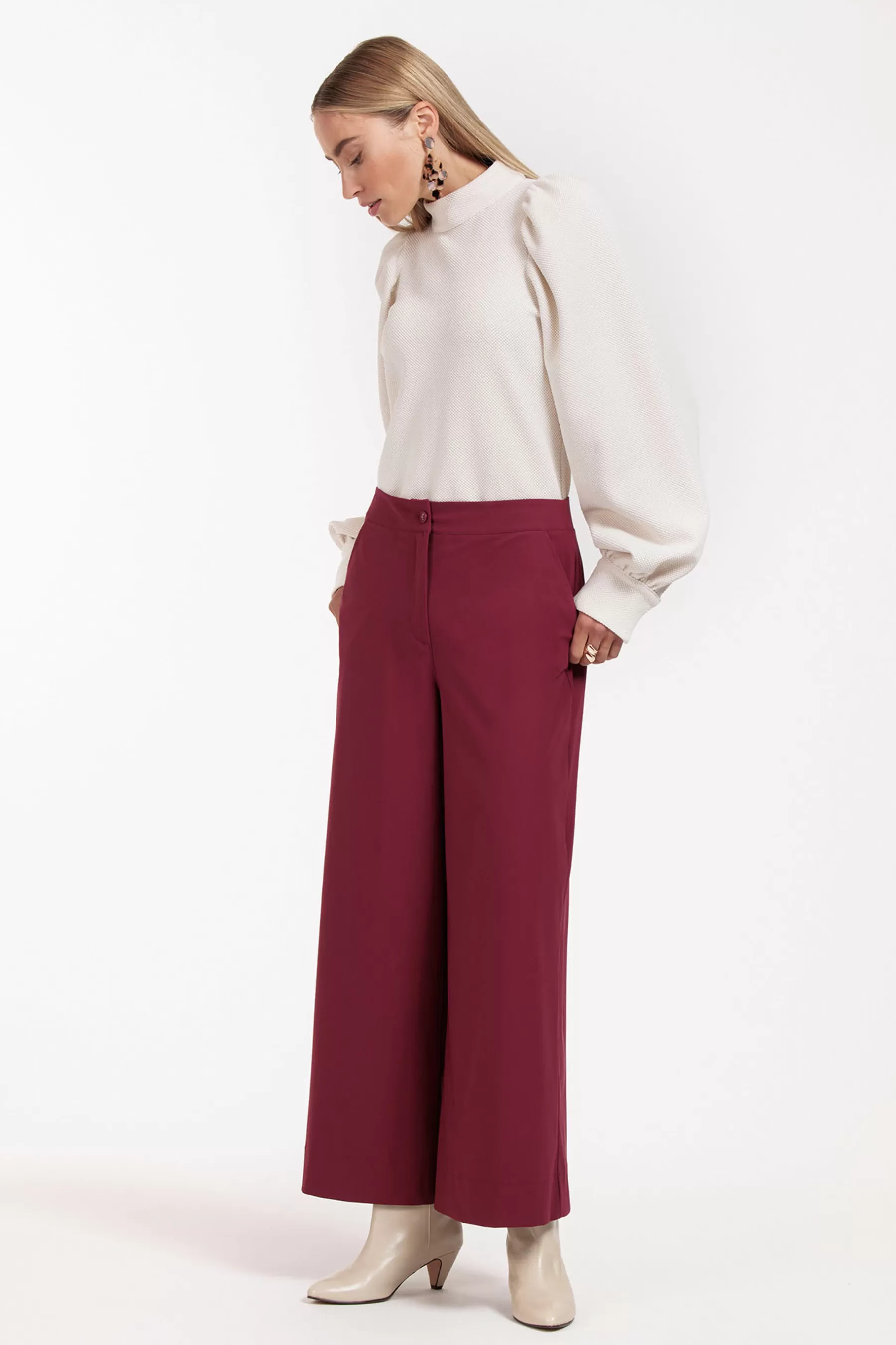 Studio Anneloes Broeken<Sabine trousers - merlot