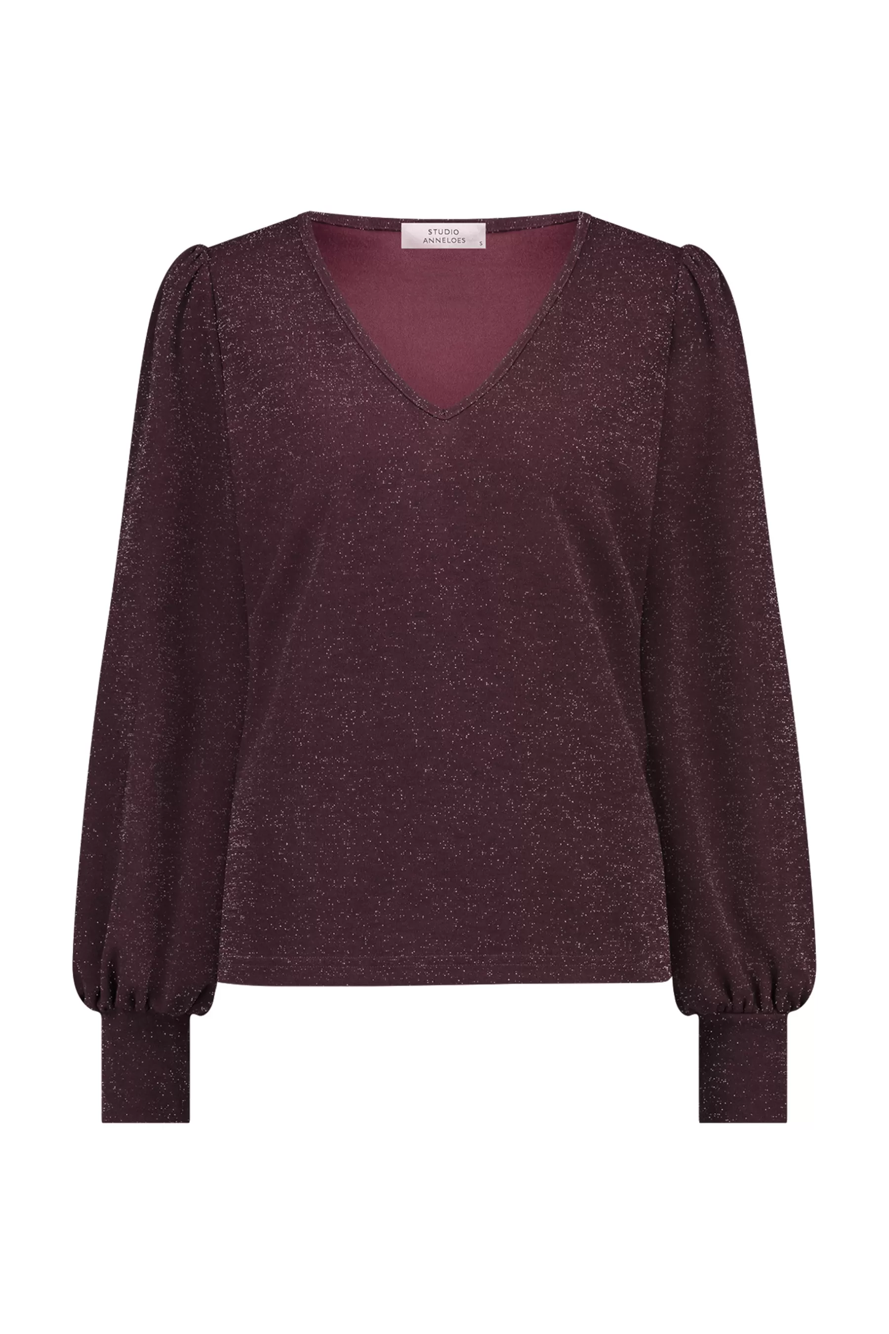 Studio Anneloes Shirts & Tops<Sophie sparkle top - blackberry