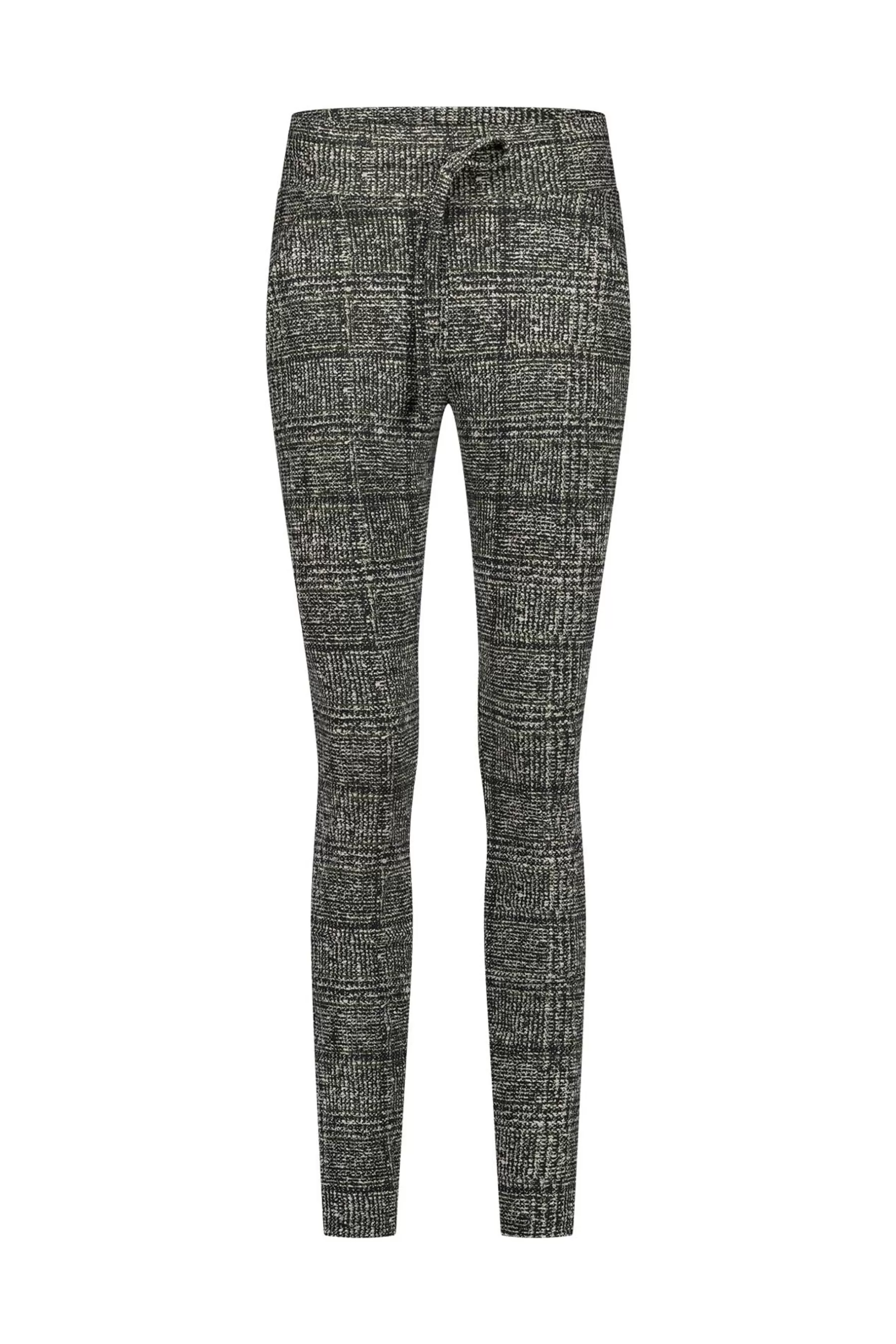 Studio Anneloes Broeken<Stairdown check trousers - black/kit
