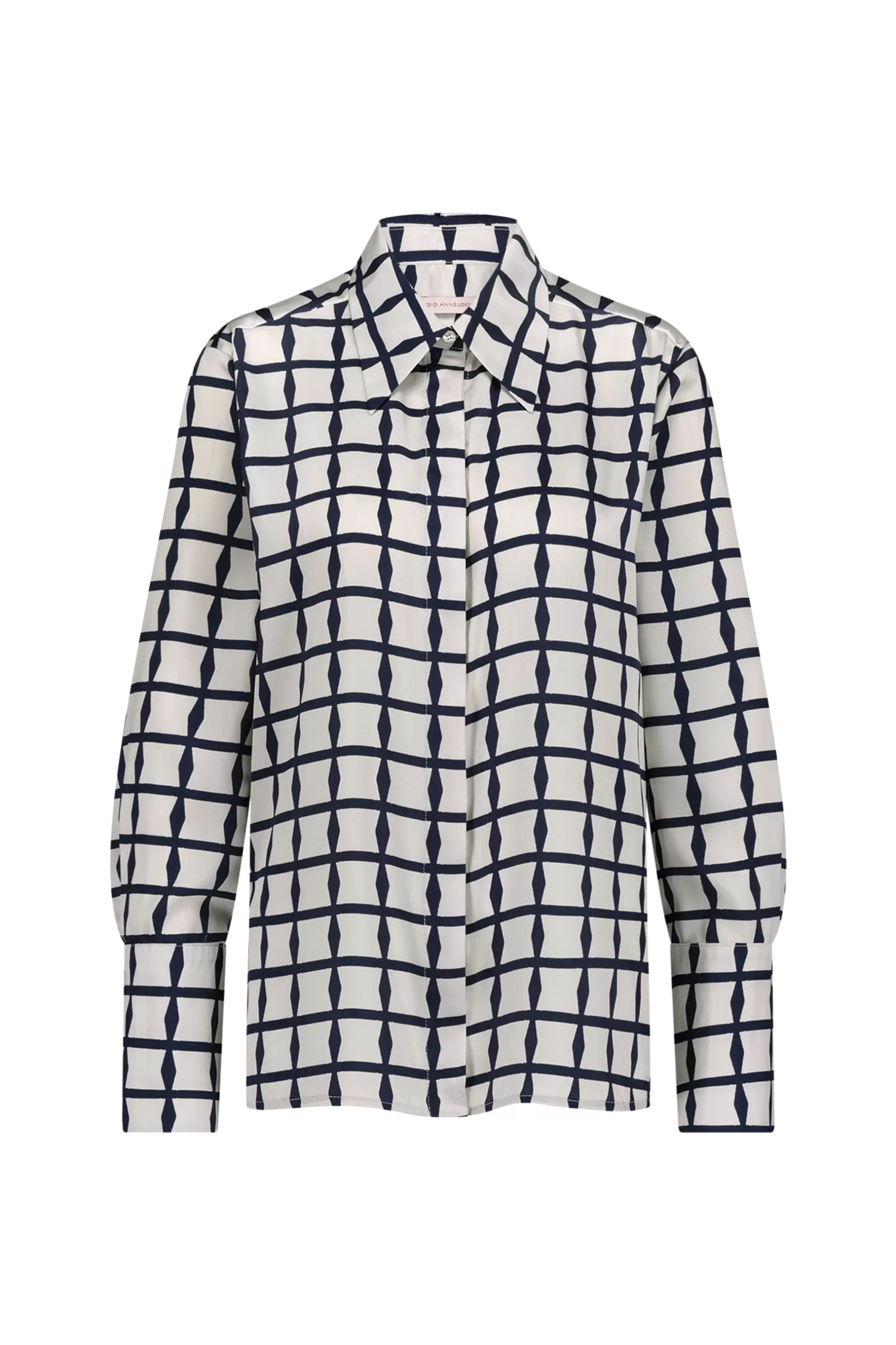 Studio Anneloes Blouses<Yara squares blouse - kit/dark blue